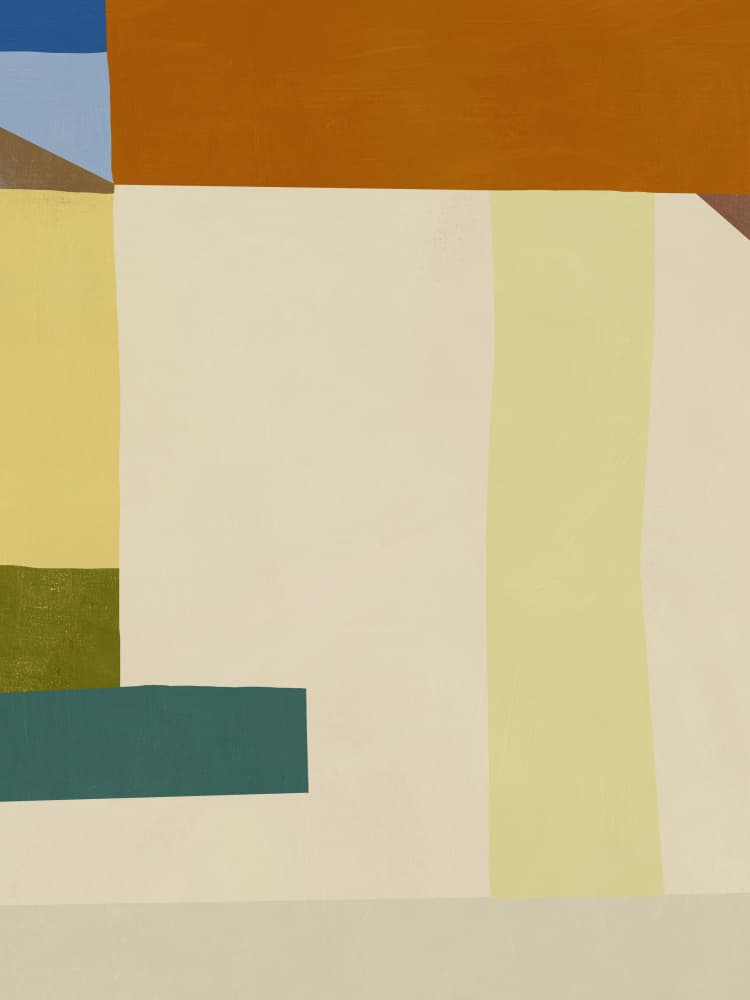 Muted Geometric Forms by Little Dean — canvas wall art