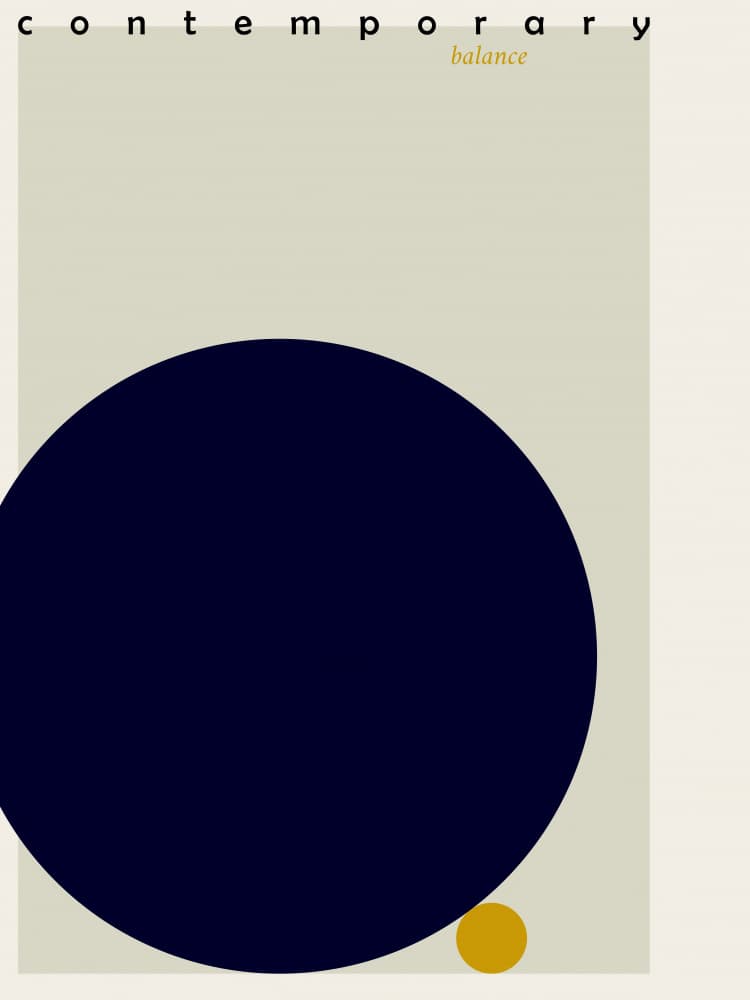 Contemporary Balance by Annick — canvas wall art