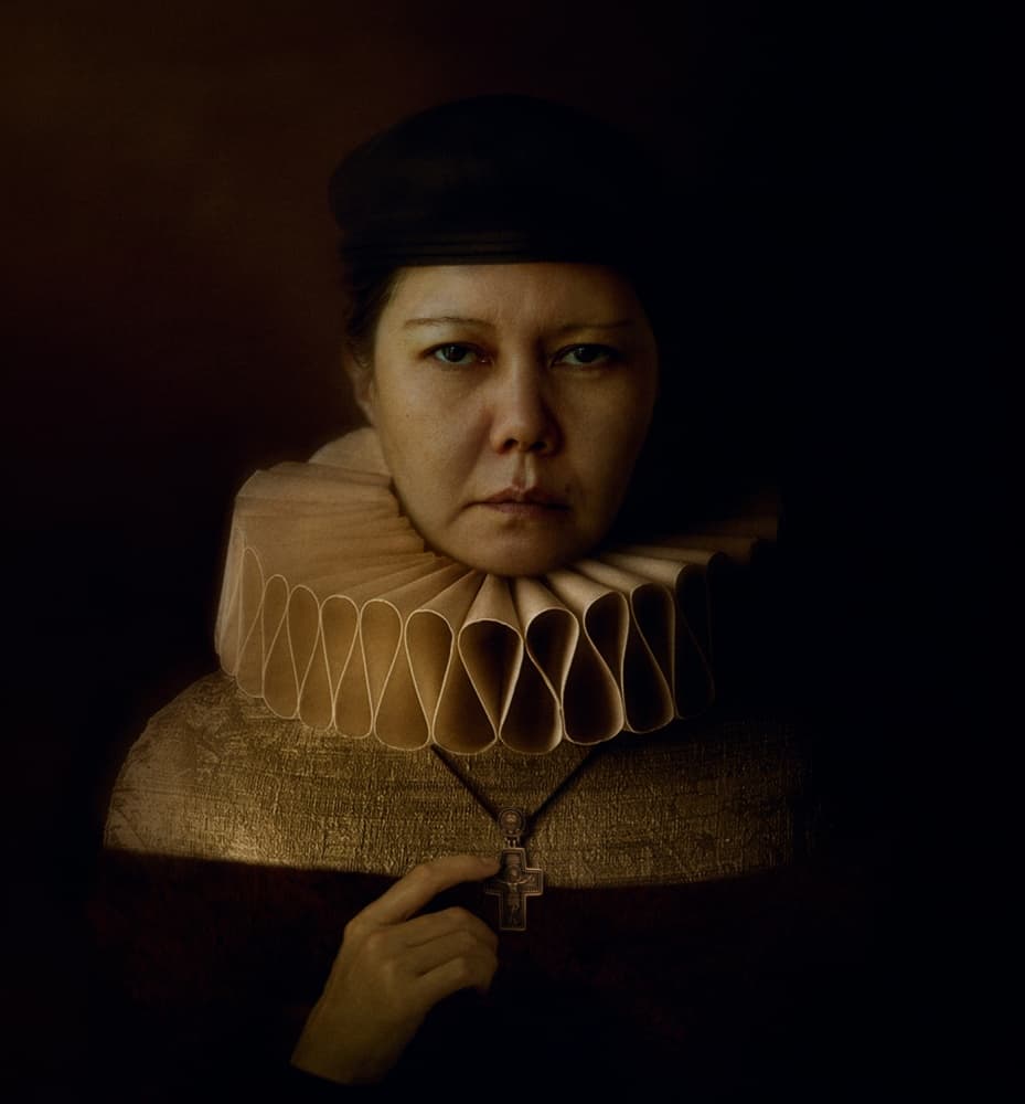 Solemn Renaissance Portrait by Svetlana Melik-Nubarova — canvas wall art