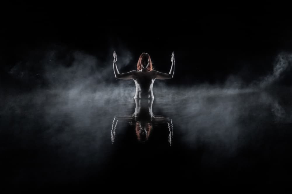 Ethereal Woman Reflection by Leszek Paradowski — canvas wall art