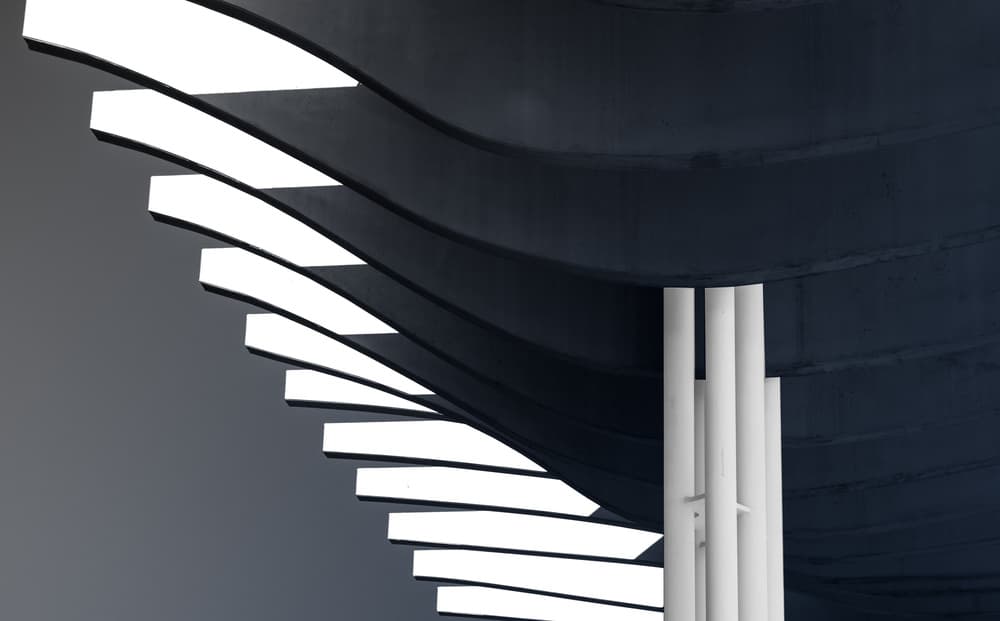 Curved Architectural Lines by Harry Verschelden — canvas wall art
