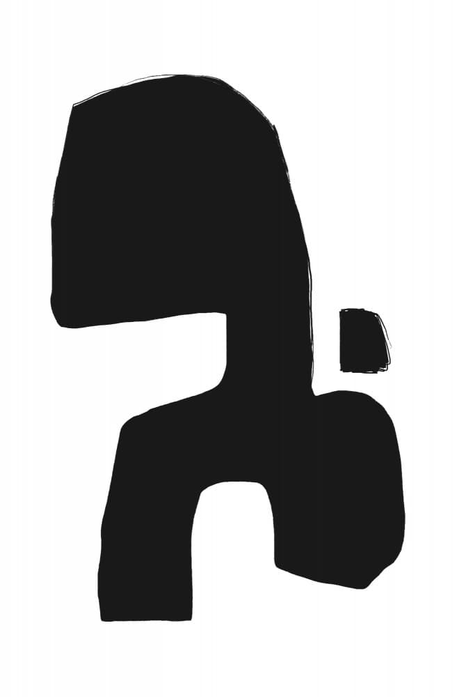 Monochrome Silhouette by uplusmestudio — canvas wall art