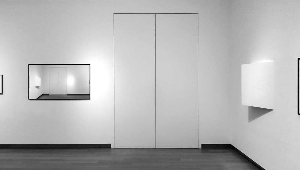 Minimalist Gallery Reflection by Huib Limberg — canvas wall art