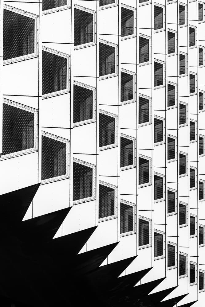 Geometric Window Pattern by Theo Luycx — canvas wall art