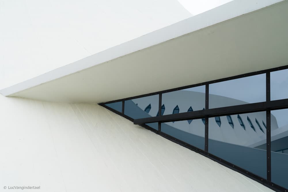 Modern Architectural Reflection by Luc Vangindertael (laGrange) — canvas wall art