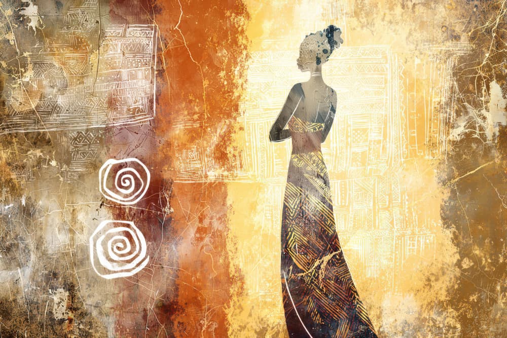 Elegant African Woman by Rafal Kulik — canvas wall art