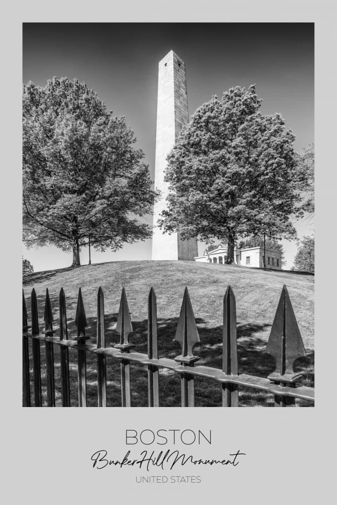 Bunker Hill Monument Boston by Melanie Viola — canvas wall art
