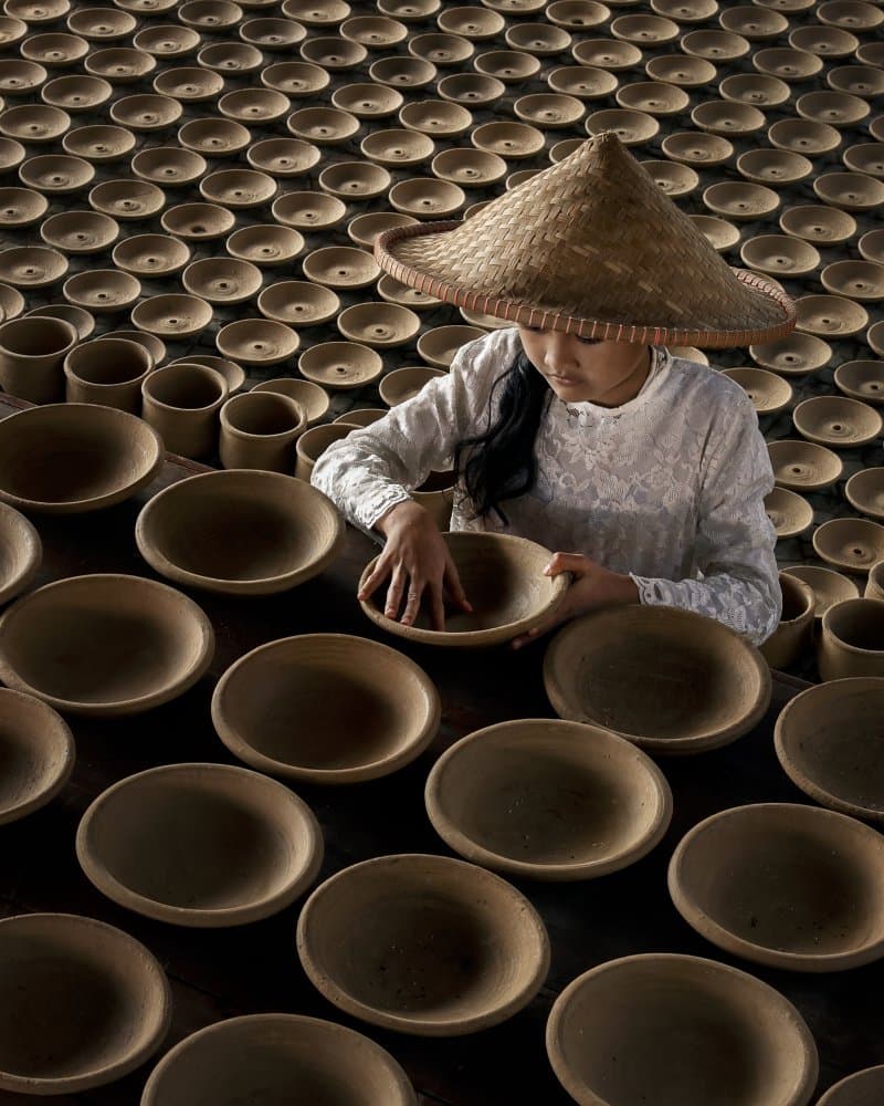 Traditional Pottery Craft by Gatot Herliyanto — canvas wall art