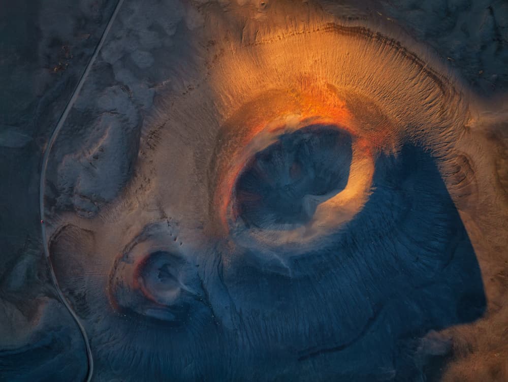 Earth's Fiery Eye by Michael Zheng — canvas wall art