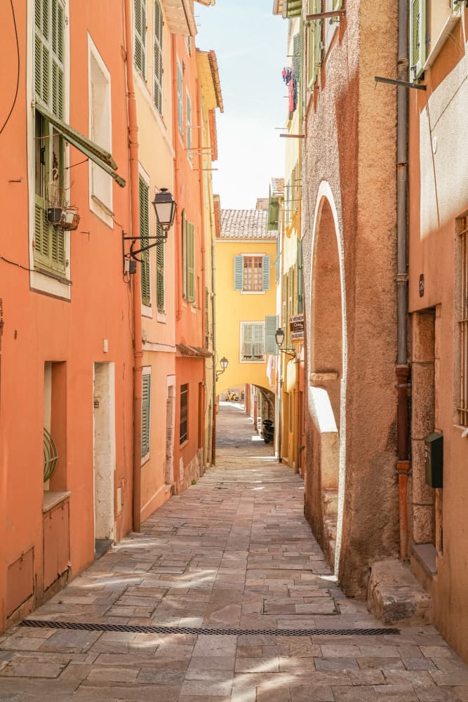 Vibrant European Alley by Henrike Schenk — canvas wall art