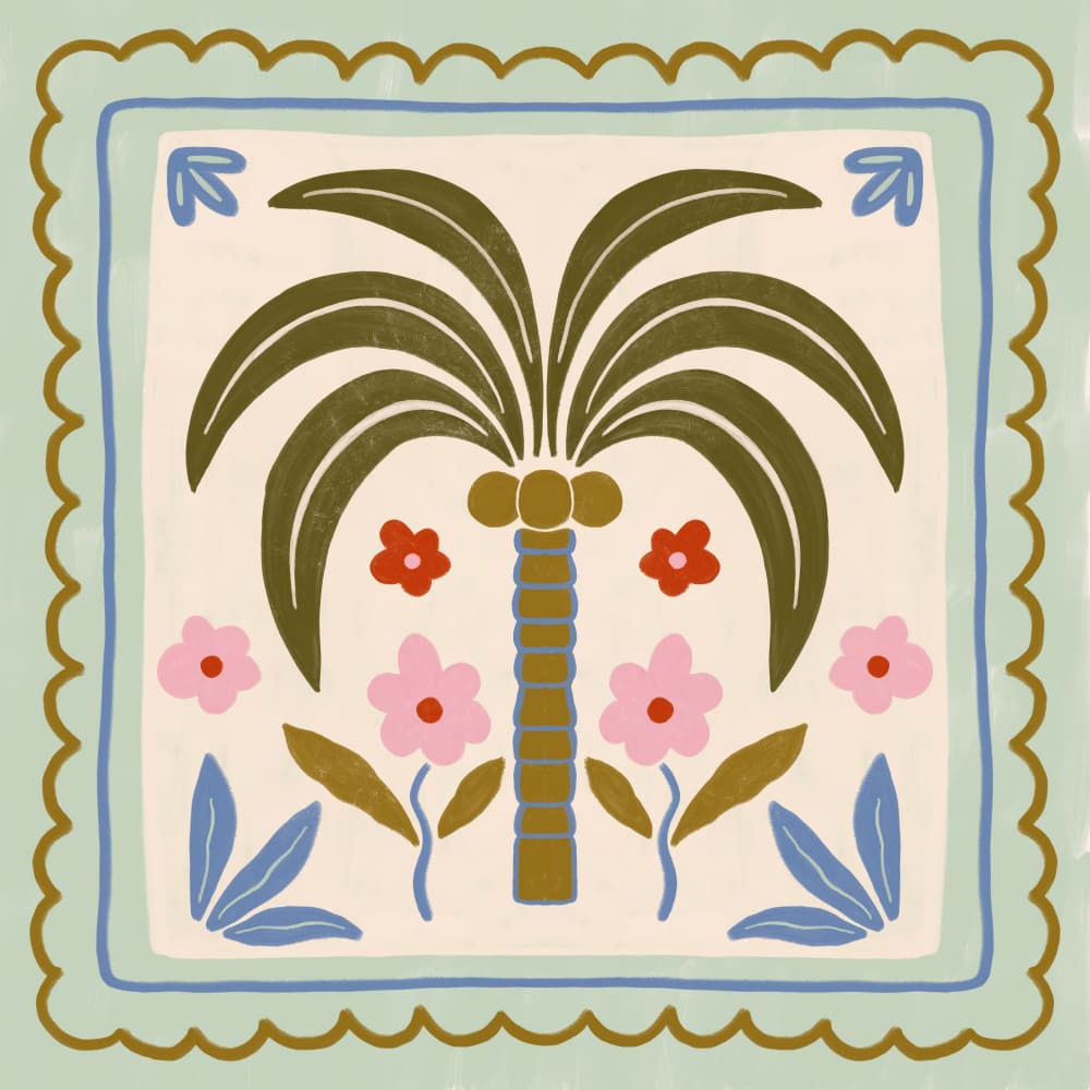 Tropical Palm Garden