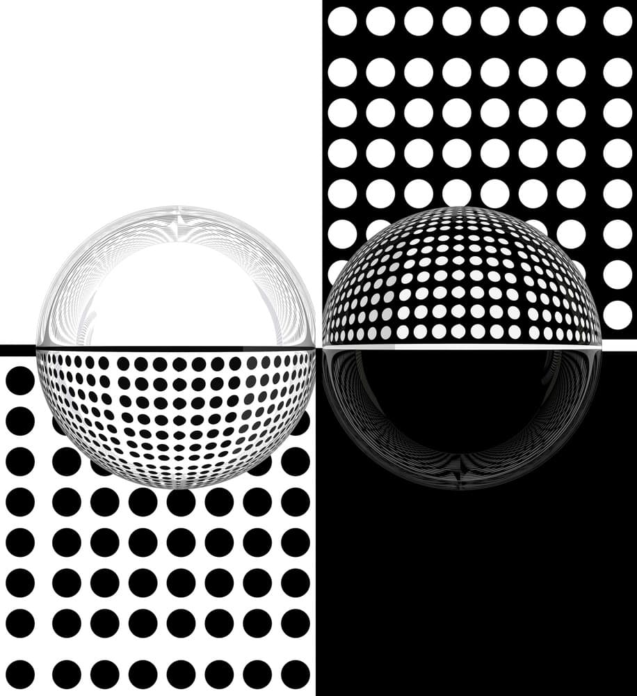Geometric Sphere Illusion by Antonyus Bunjamin (Abe) — canvas wall art