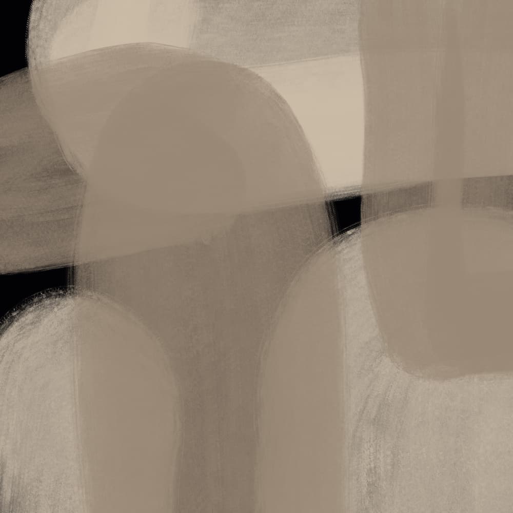 Layered Neutral Shapes by Studio Palette — canvas wall art