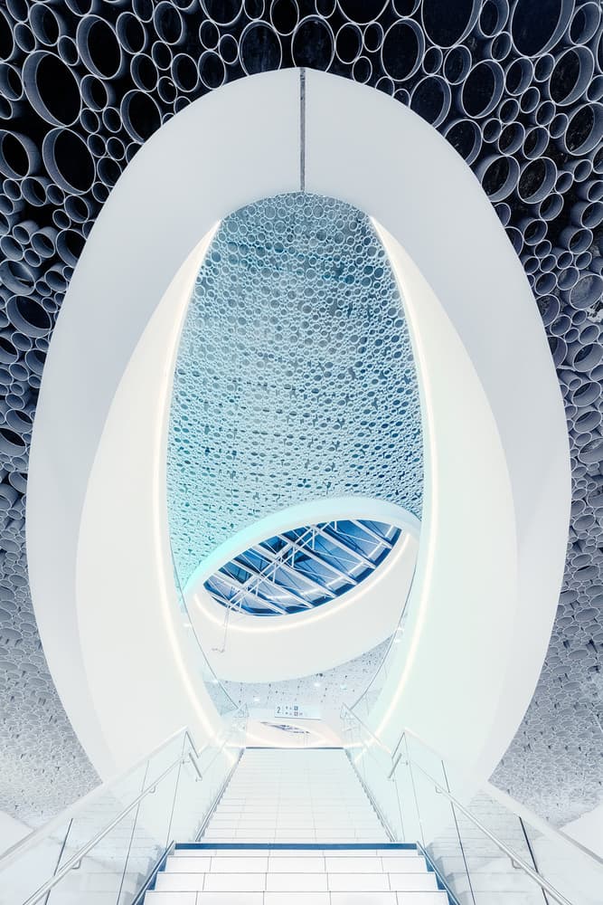 Abstract Light Tunnel by Fran Osuna — canvas wall art