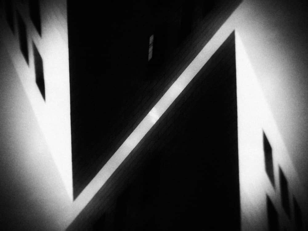 Geometric Light and Shadow by Holger Droste — canvas wall art