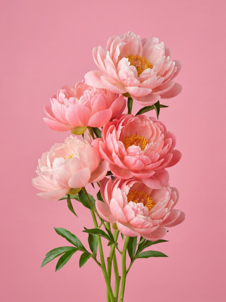 Delicate Pink Peonies by Andreas Magnusson — canvas wall art