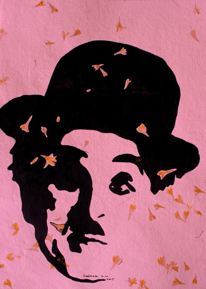 Gentleman with Petals by Santhosh ch — canvas wall art