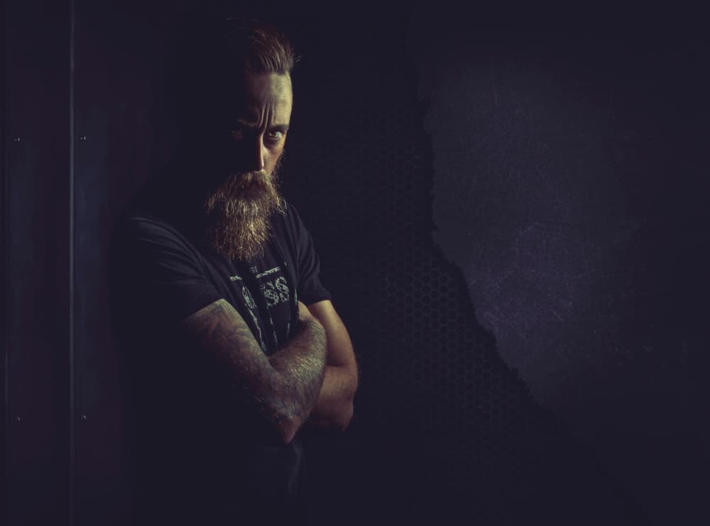 Intense Bearded Man by gNo — canvas wall art