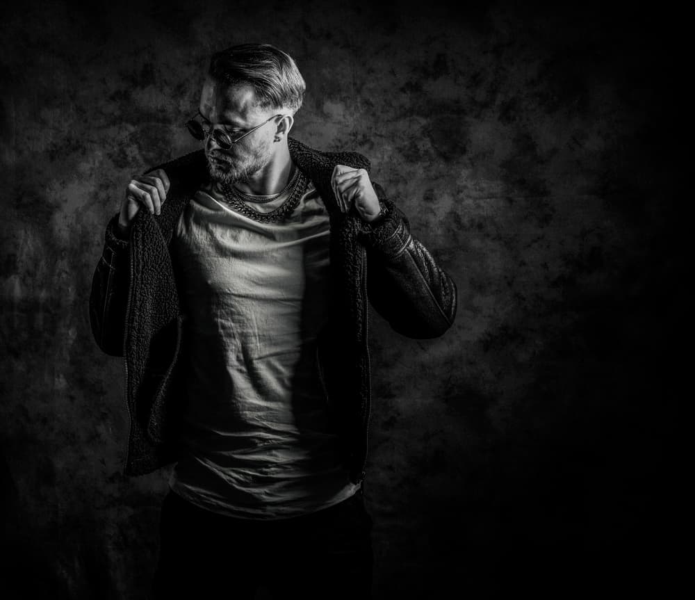 Edgy Man In Shades by gNo — canvas wall art
