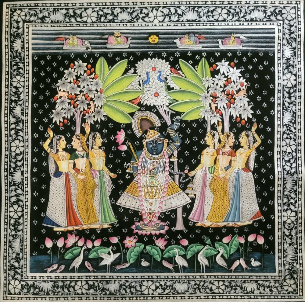 Krishna and the Gopis by IMAGINEERS STUDIO — canvas wall art