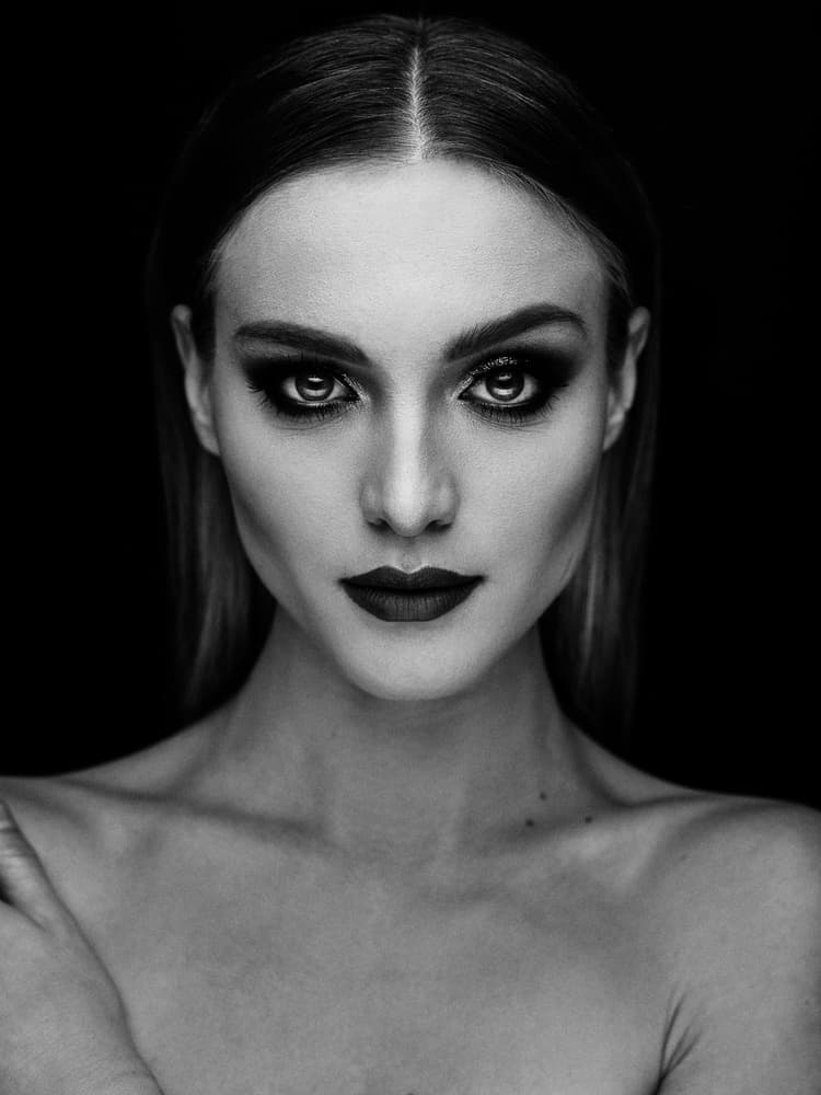 Striking Dramatic Portrait by Martin Krystynek MQEP — canvas wall art
