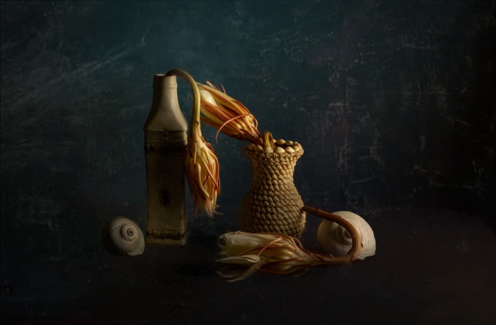 Fading Floral Still Life by John-Mei Zhong — canvas wall art