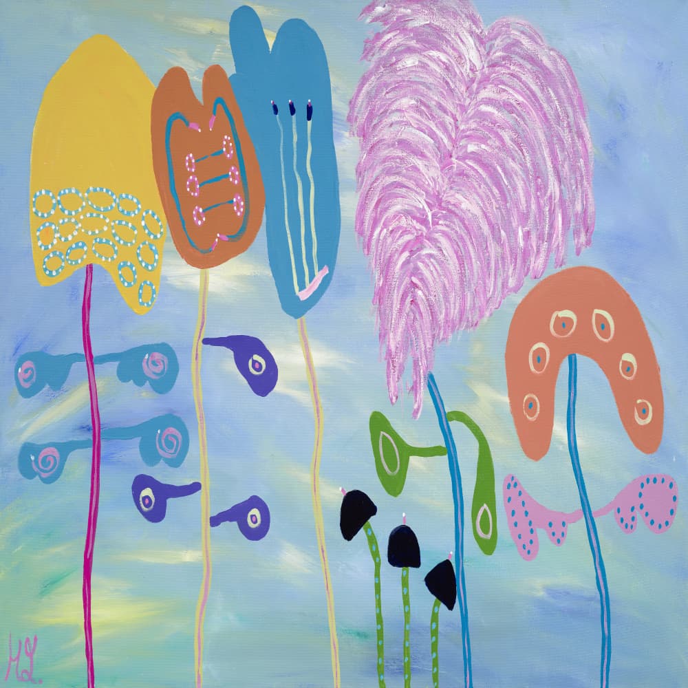 Whimsical Garden Dream by Helen Joynson — canvas wall art
