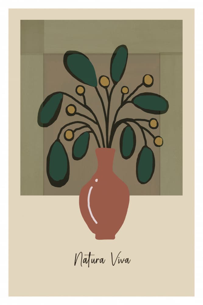 Modern Botanical Still Life by casa cartissi — canvas wall art