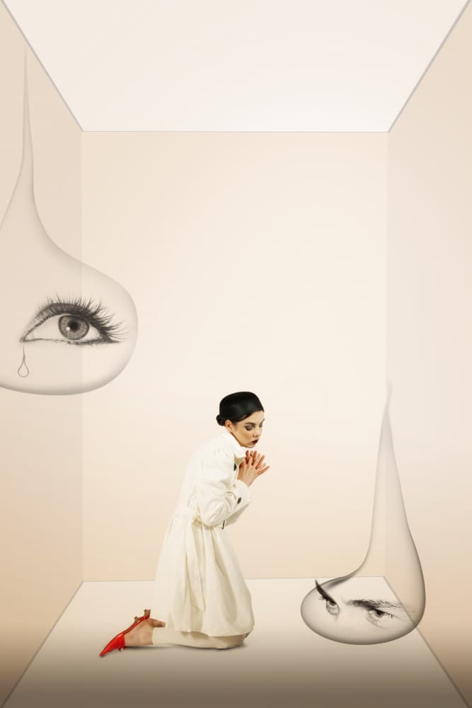 Surreal Woman's Tears by Christine von Diepenbroek — canvas wall art