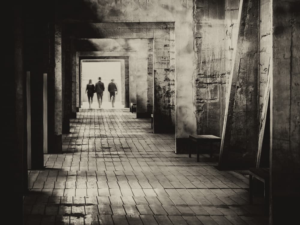 Mysterious Hallway Light by Thomas Siegel — canvas wall art