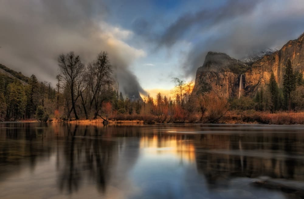 Golden Valley Reflection by Jenny Qiu — canvas wall art