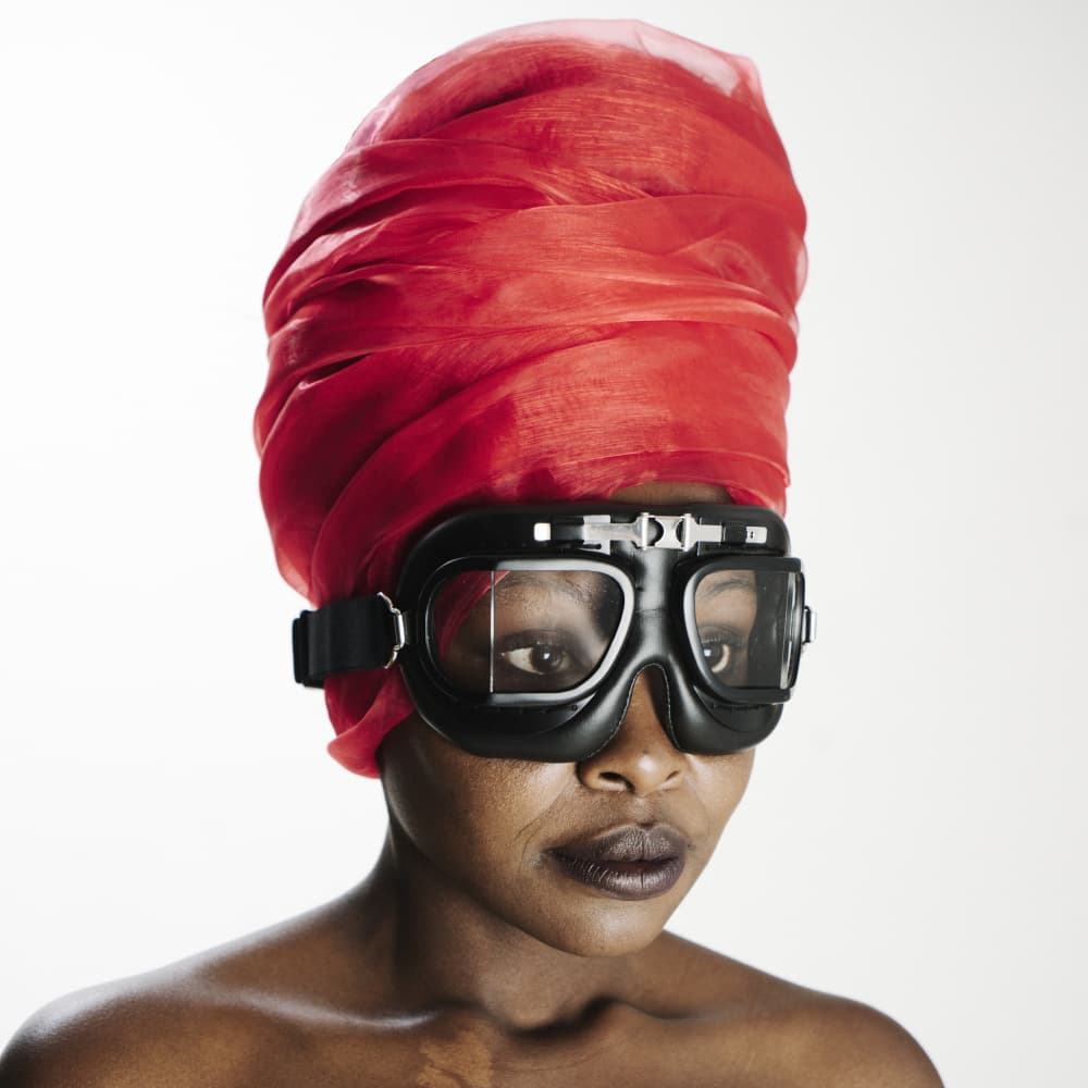 Bold Turban Goggles by Mel Brackstone — canvas wall art