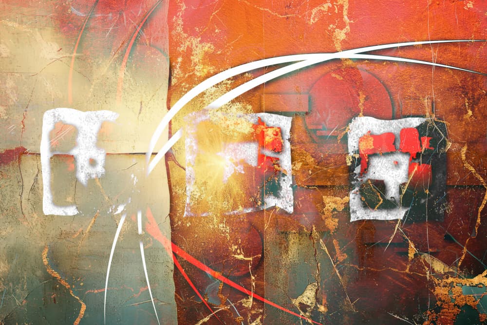 Dynamic Abstract Grunge by Rafal Kulik — canvas wall art