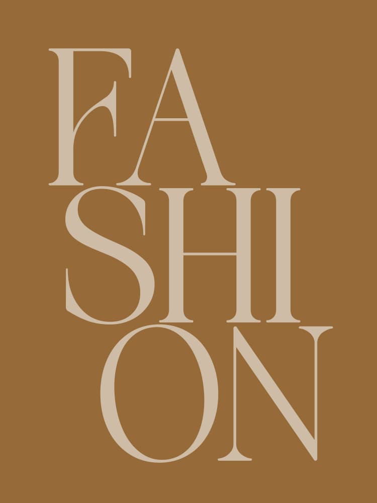Modern Fashion Typography by Andreas Magnusson — canvas wall art