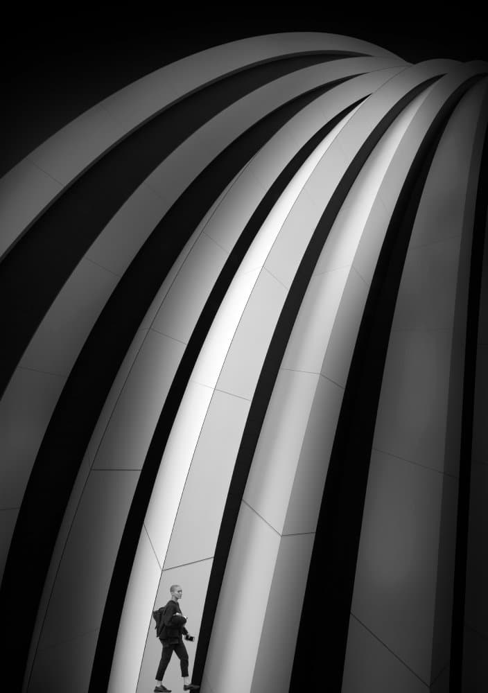 Modern Architectural Stroll by Maurits De Groen — canvas wall art