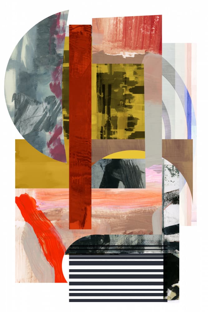 Vivid Abstract Forms by cartissi — canvas wall art