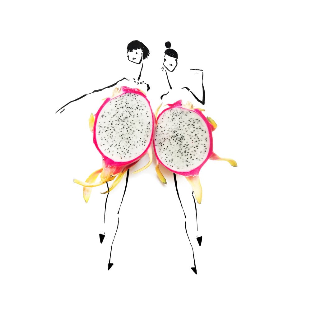 Dragon Fruit Fashion by Gretchen Roehrs — canvas wall art