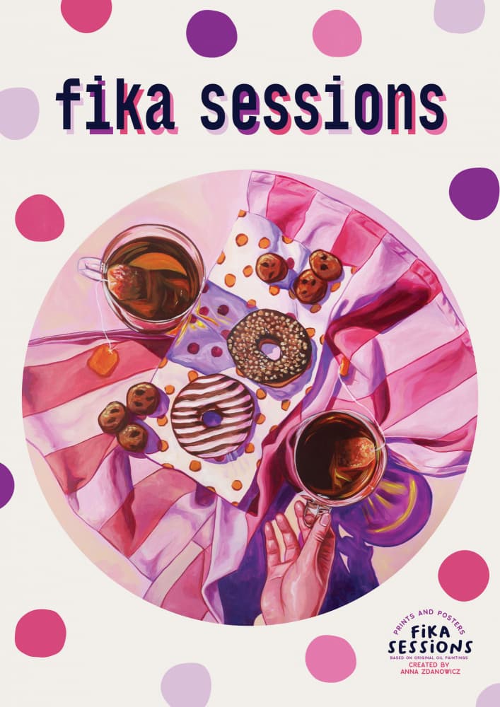 Sweet Fika Sessions by Anna Zdanowicz — canvas wall art