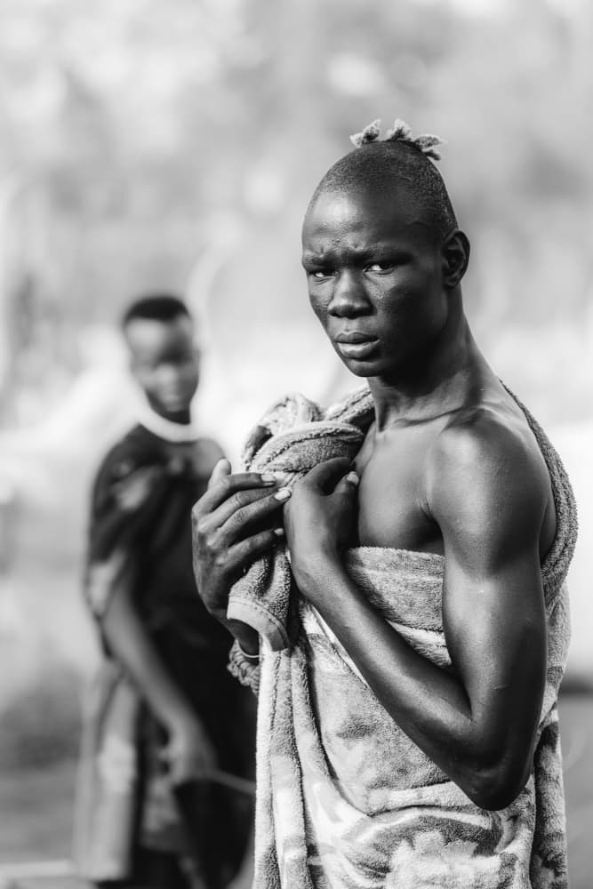 Thoughtful African Gaze by Trevor Cole — canvas wall art