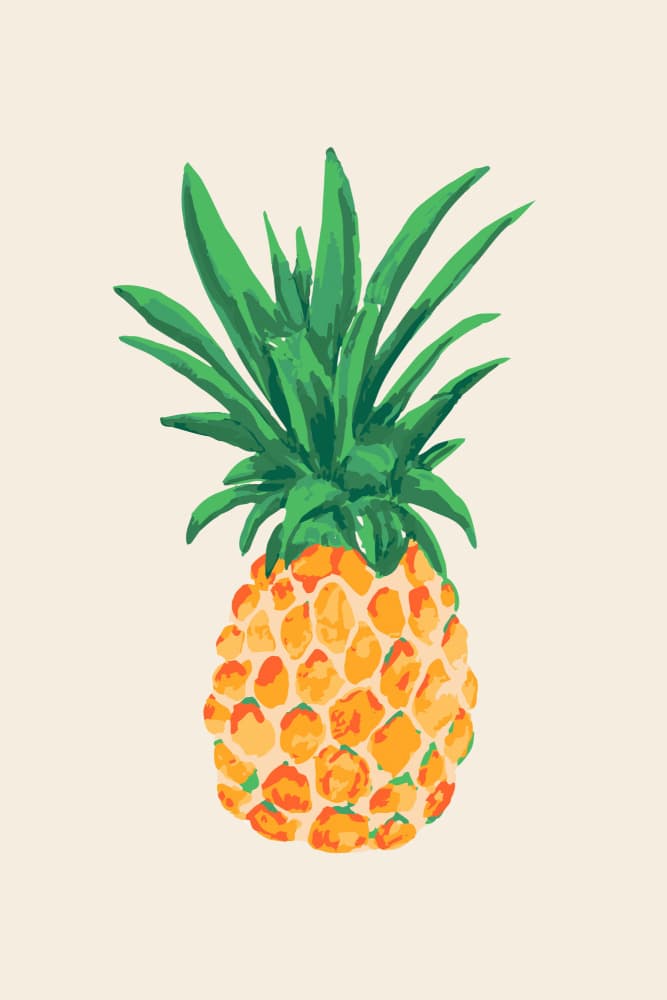 Vibrant Tropical Pineapple