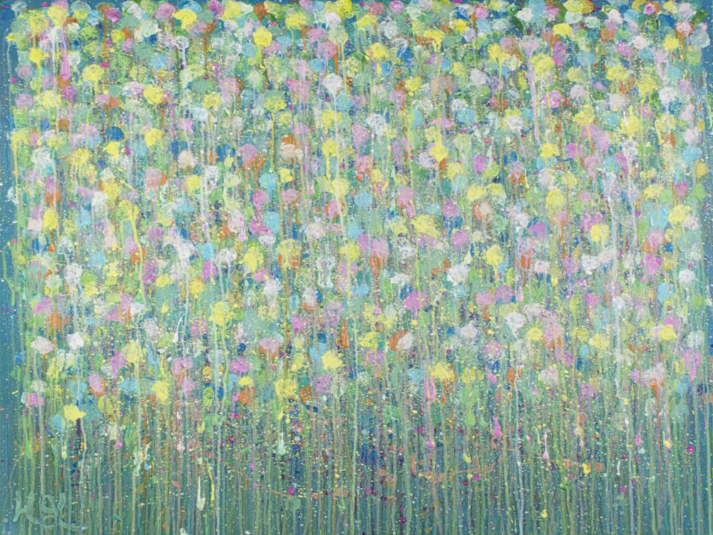 Spring Flower Meadow by Helen Joynson — canvas wall art