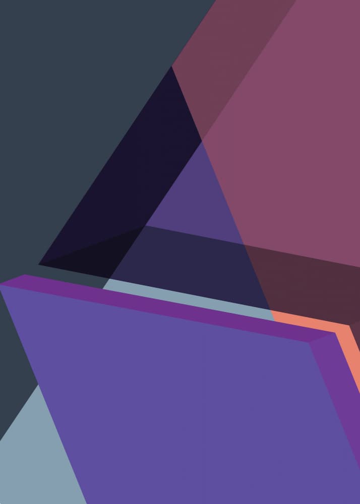 Abstract Purple Geometry by Leigh Bagley — canvas wall art
