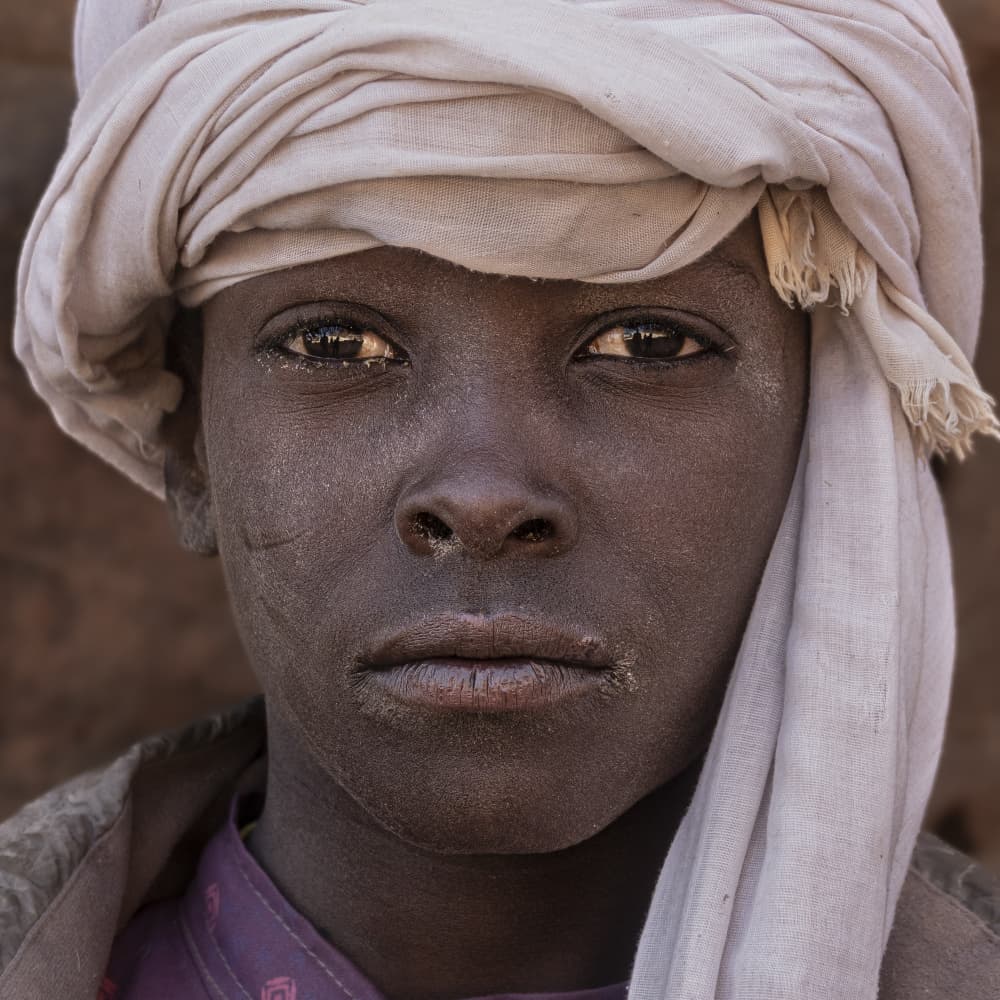 Soulful Young Gaze by Elena Molina — canvas wall art