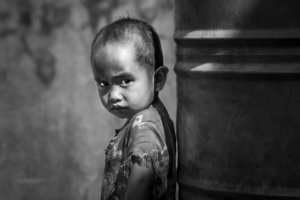 Pensive Boy Gaze by Irene Wu — canvas wall art