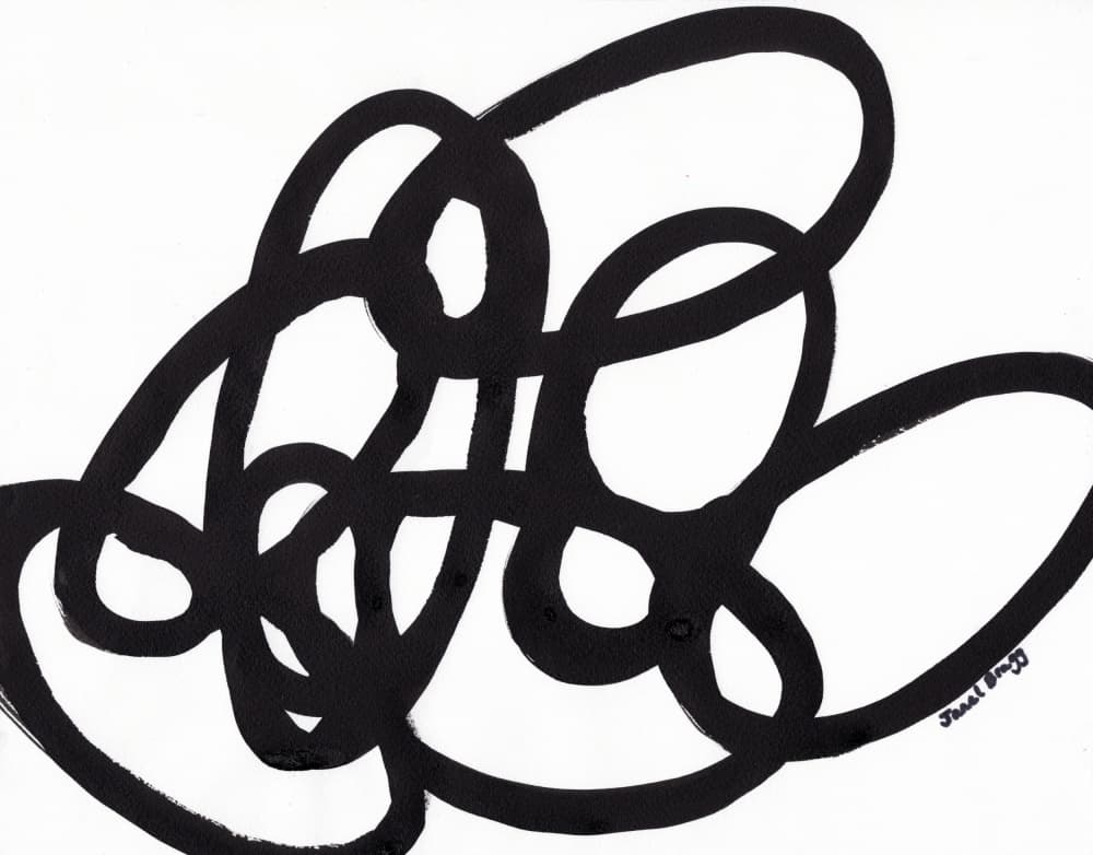 Bold Abstract Lines by Janel Bragg — canvas wall art