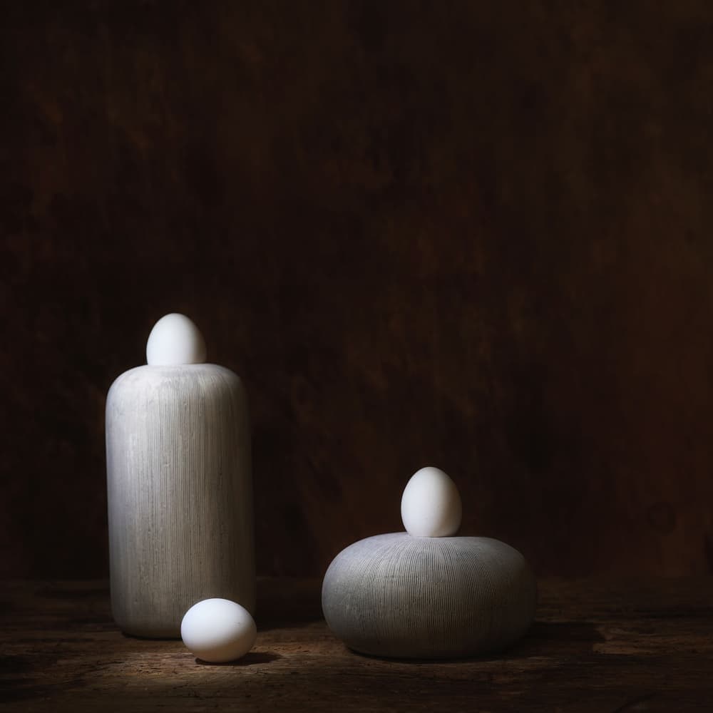 Serene Egg Forms by Saskia Dingemans — canvas wall art