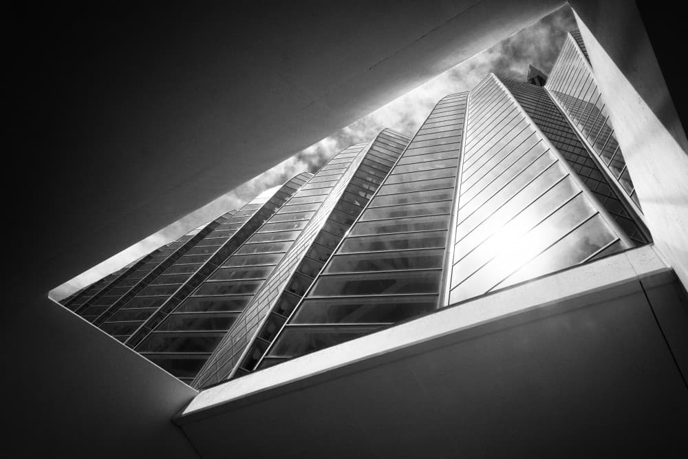 Skyscraper Geometry by Michel Guyot — canvas wall art