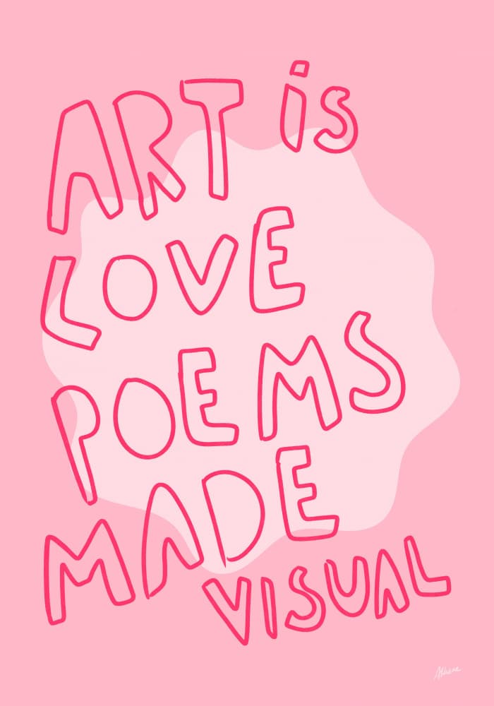 Love Poems by Athene Fritsch — canvas wall art