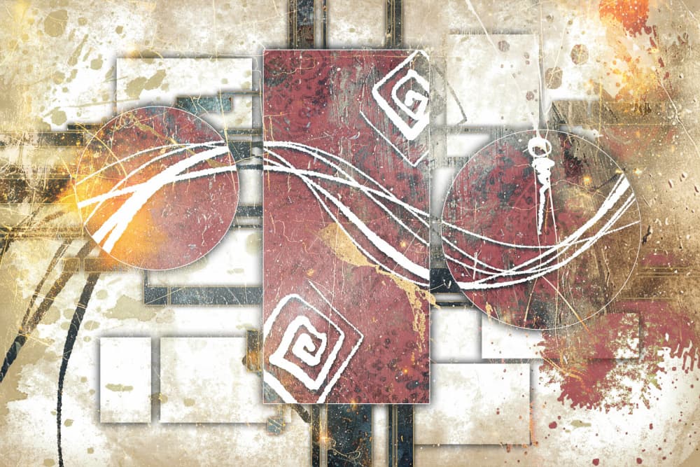 Abstract Geometric Textures by Rafal Kulik — canvas wall art