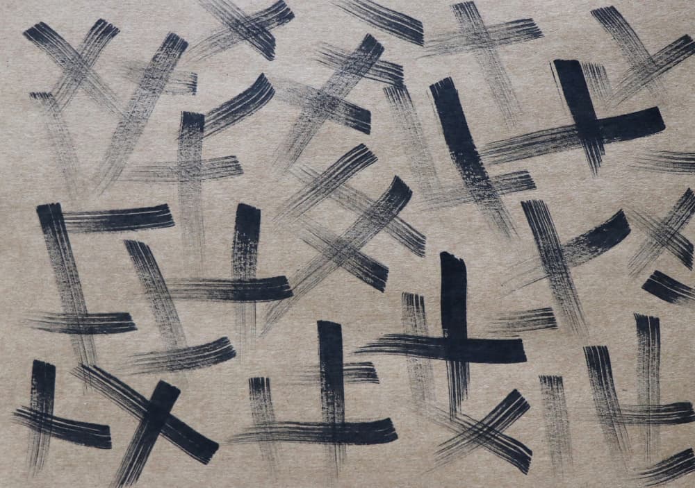 Abstract Crosses Pattern by Santhosh ch — canvas wall art